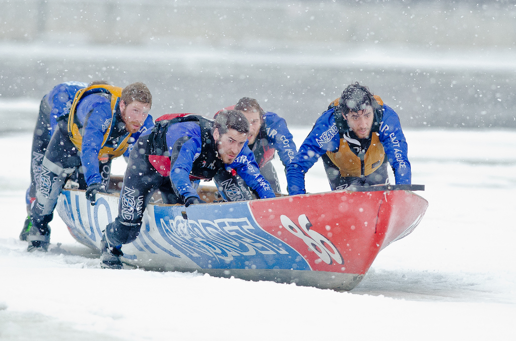 Montréal Ice Canoe Challenge Old Port of Montréal