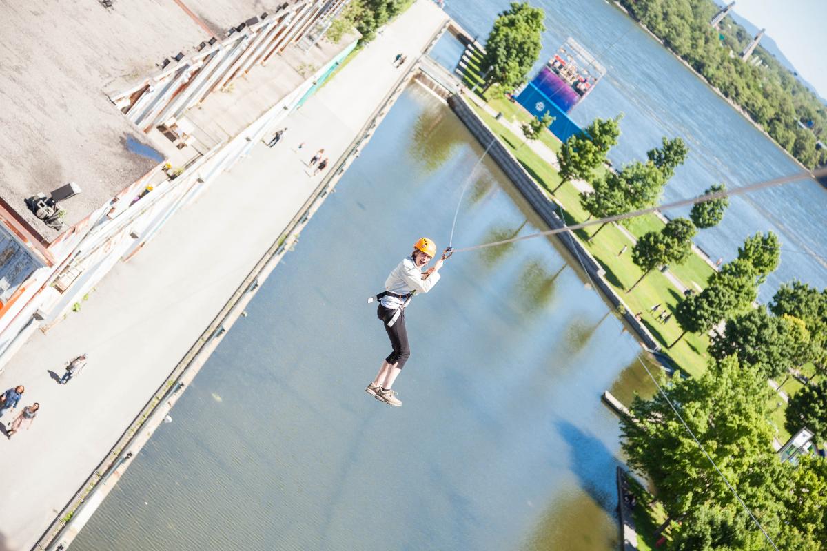 Tyrolienne Mtl Zipline Old Port of Montréal